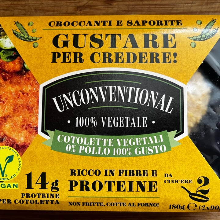 photo of Unconventional Cotolette Vegetali 0% Pollo 100% Gusto shared by @brunaboogie on  11 May 2023 - review