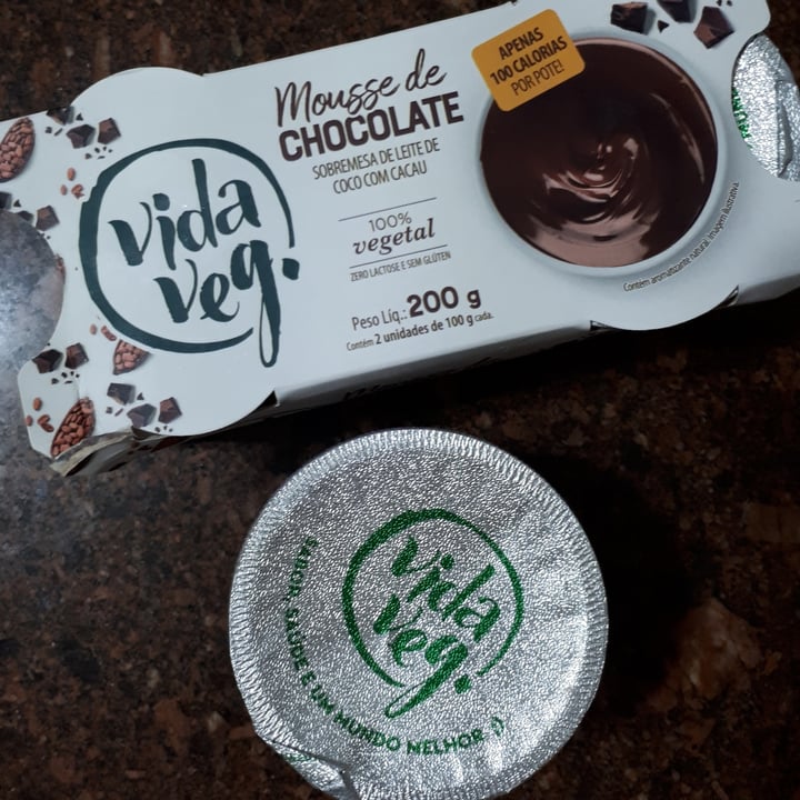 photo of Vida Veg Mousse De Chocolate shared by @glaurabambirra on  26 Apr 2023 - review