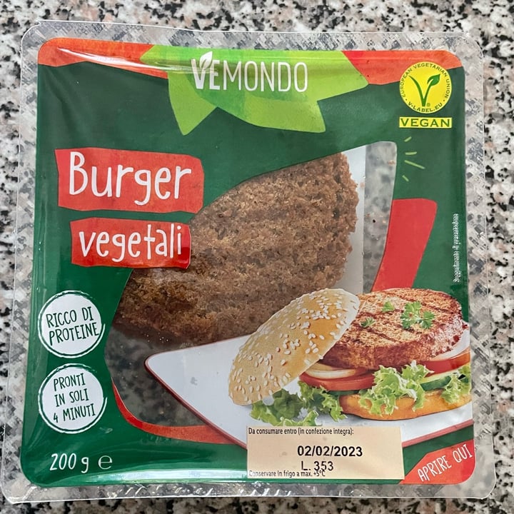photo of Vemondo 2 Burger Vegetali shared by @fedyfedy on  01 Feb 2023 - review
