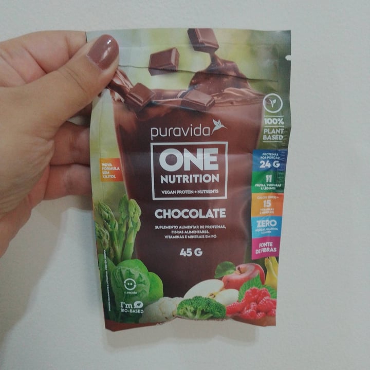 photo of Puravida Proteína One Nutrition Chocolate 450gr shared by @lorenasamcastro on  27 Jan 2023 - review