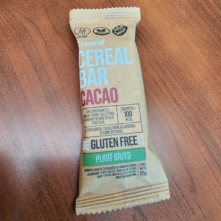 photo of Crowie cereal bar cacao shared by @azzu on  25 Mar 2023 - review