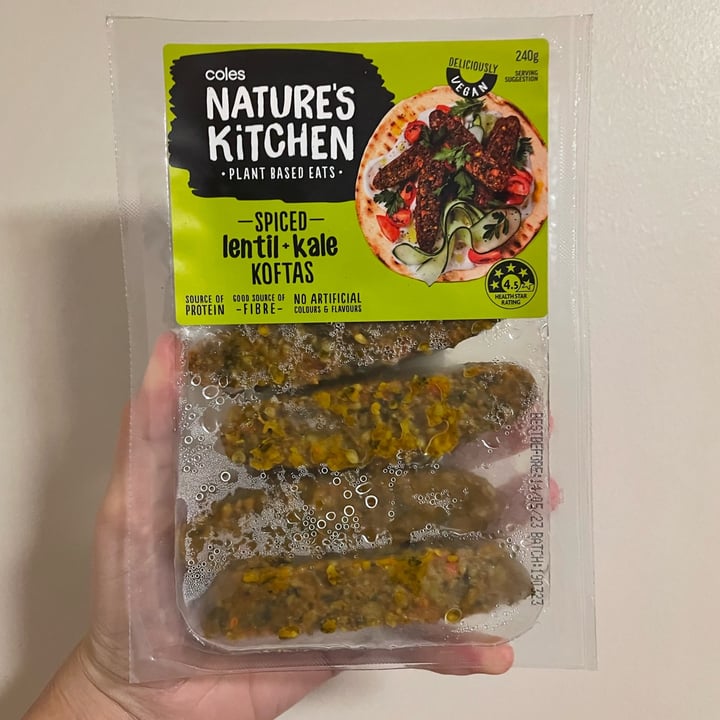 Coles Nature's Kitchen Kale Lentil Koftas Review abillion