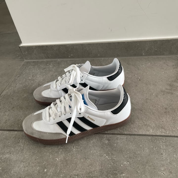 photo of Adidas Samba Vegan Shoes White shared by @silviacappai on  09 Jun 2023 - review