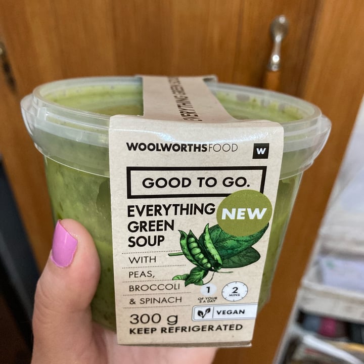 photo of Woolworths Food everything green soup shared by @catherinews on  12 Apr 2023 - review