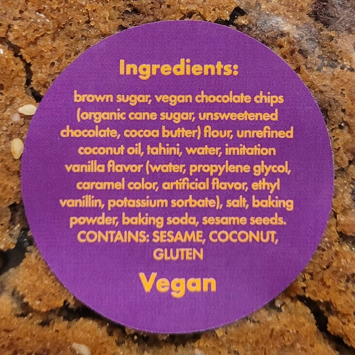 photo of Super Baked Tahini Chocolate Chip Cookie shared by @yourfriendjen on  15 Jun 2023 - review
