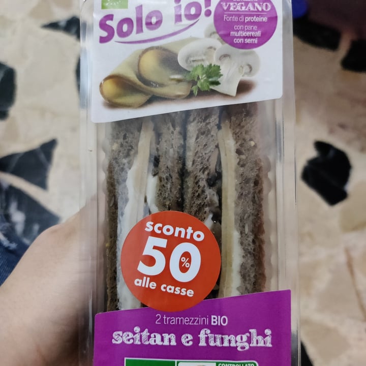 photo of Solo io! Tramezzini funghi e seitan shared by @floriana on  24 Dec 2022 - review