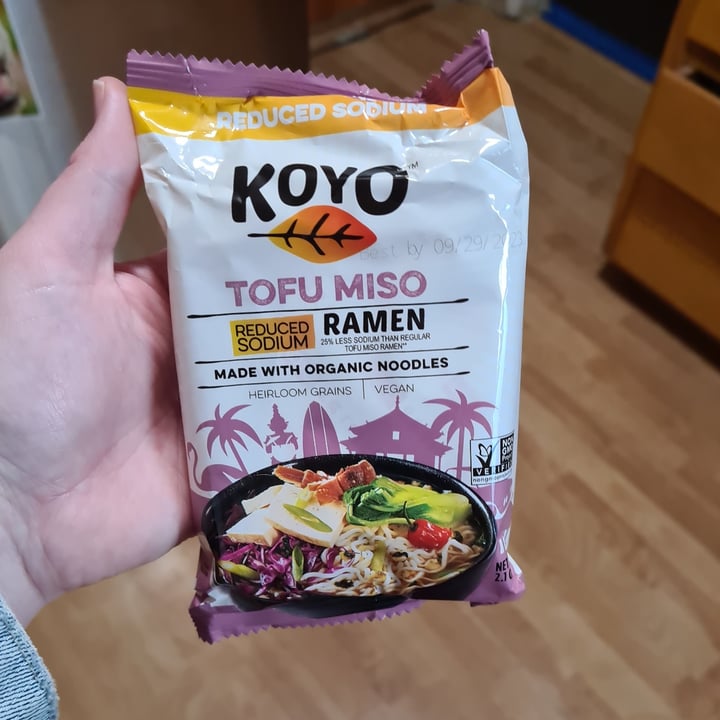 photo of Koyo Reduced Sodium Tofu Miso Ramen shared by @sofihuasteca on  31 Jan 2023 - review