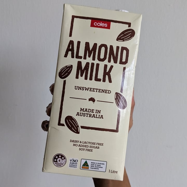 photo of Coles almond milk unsweetened shared by @akanksha-r on  19 Feb 2023 - review