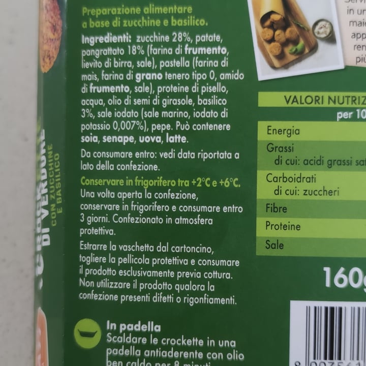 photo of Zerbinati crockette di verdure con zucchine e basilico shared by @angelarusso on  15 Jun 2023 - review
