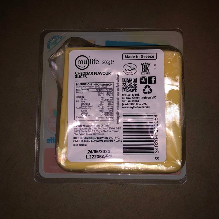 photo of Bio Cheese Cheddar Flavour Slices shared by @kj302879 on  23 Jan 2023 - review