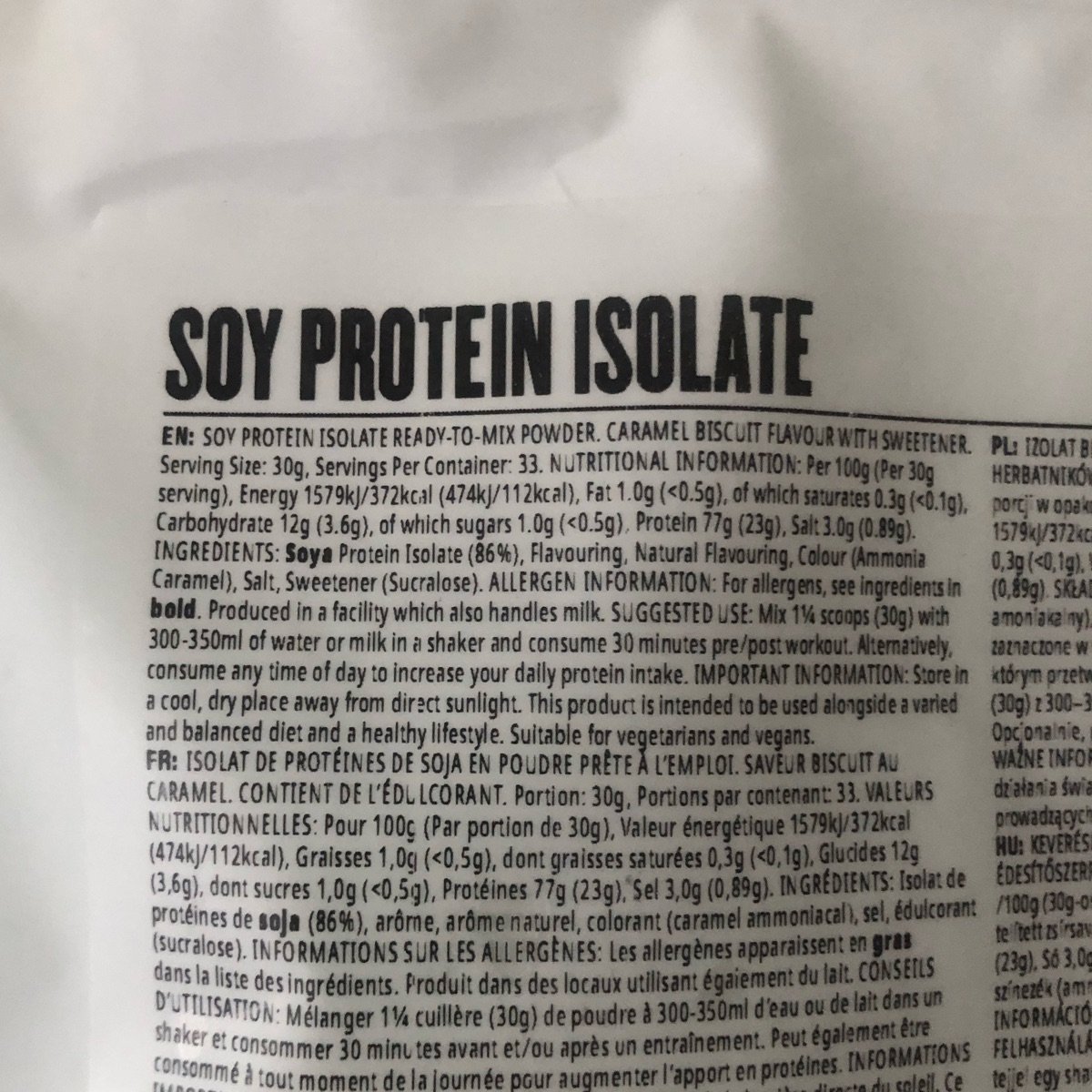 MYVEGAN Soy protein isolate Speculoos Reviews abillion