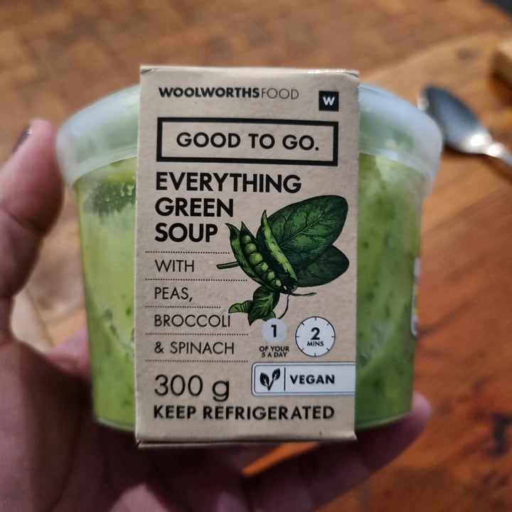 photo of Woolworths Food everything green soup shared by @carmz on  07 Jun 2023 - review