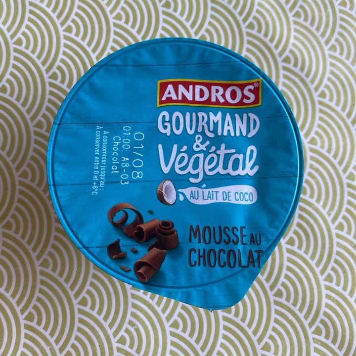 photo of Andros Gourmand végétal au lait de coco Mousse Au Chocolat shared by @kamillentee on  18 Jul 2023 - review