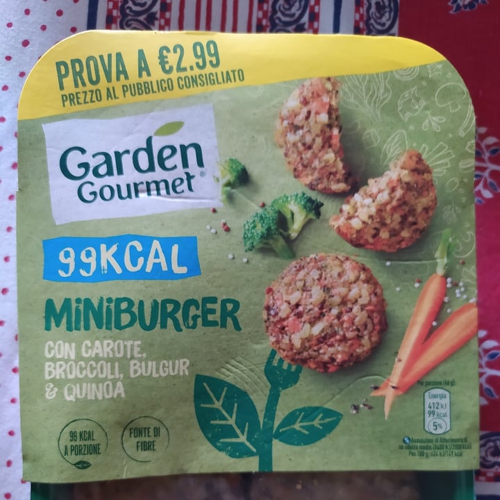 photo of Garden Gourmet Miniburger con Carote, Broccoli, Bulgur e Quinoa shared by @morrigan95 on  29 Jul 2023 - review