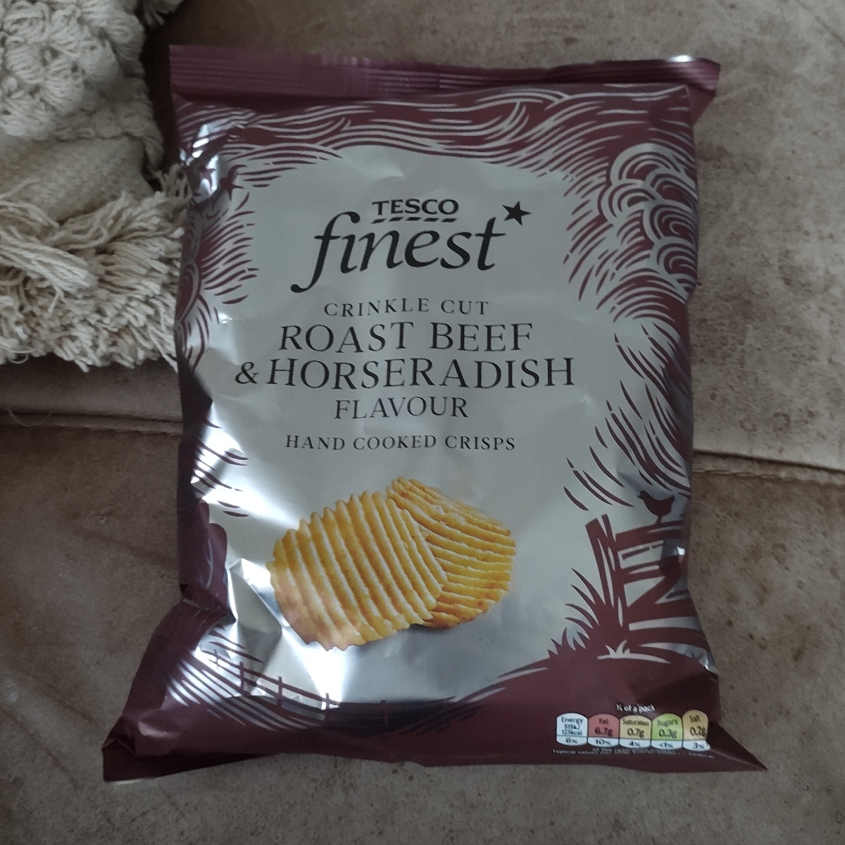 Tesco Finest Crisps Roast Beef & Horseradish Flavour Reviews abillion