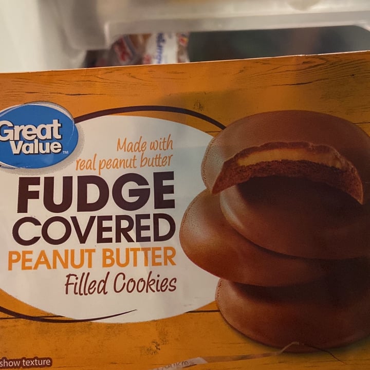 photo of Great Value  fudge covered peanut butter shared by @cuntyvegan7 on  10 Jun 2023 - review