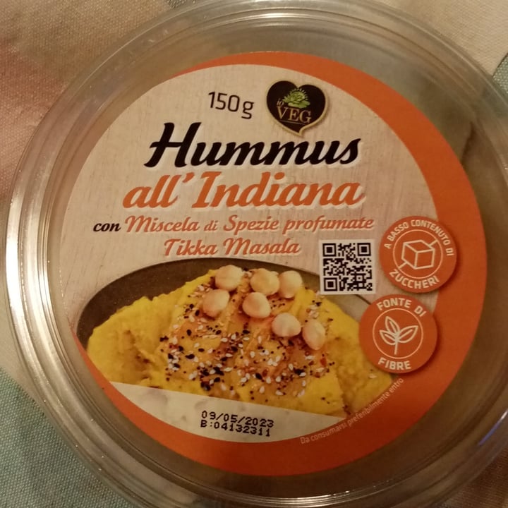 photo of ioVEG hummus all'indiana shared by @valeveg75 on  26 Apr 2023 - review