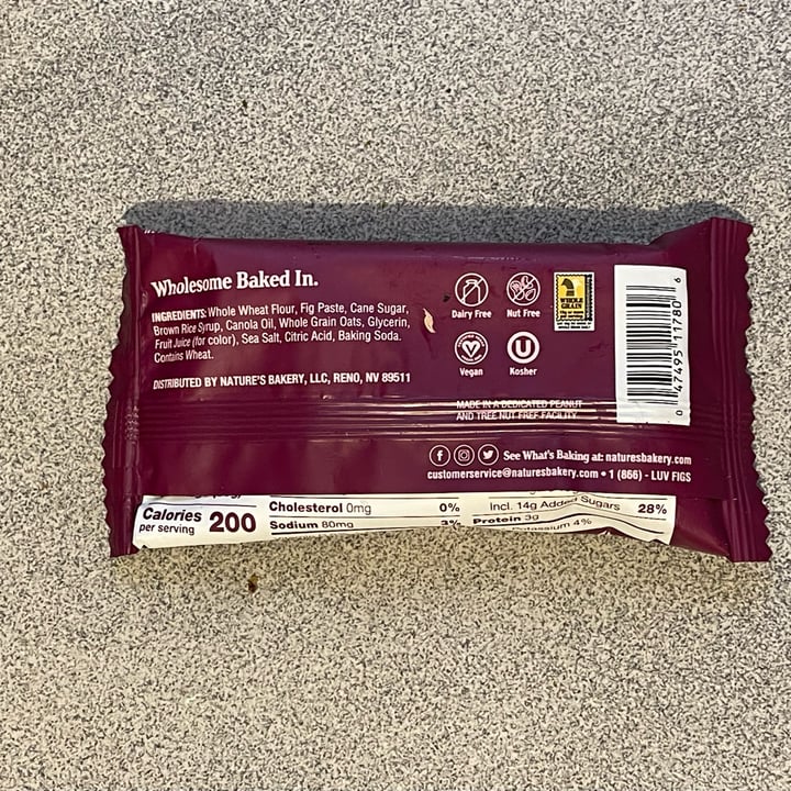 photo of Nature's Bakery Original Fig Bar shared by @paologemma on  04 Jul 2023 - review