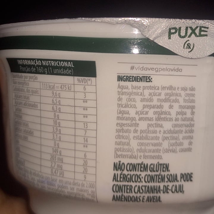 photo of Vida Veg Iogurte Grego Proteina de Morango shared by @lindachristi on  06 Jan 2023 - review