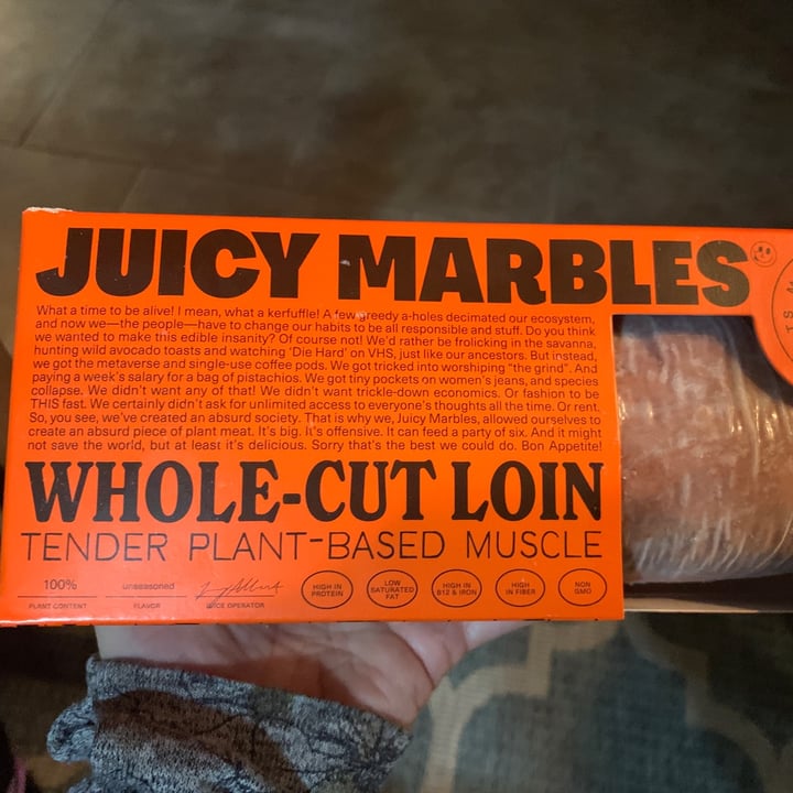 photo of Juicy Marbles Whole Cut Loin shared by @vegselina on  26 Dec 2022 - review