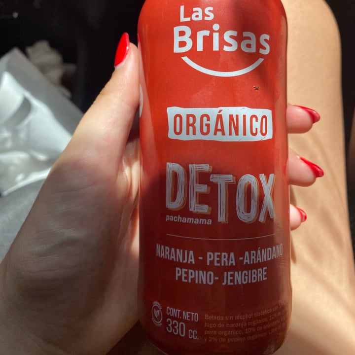 photo of Las brisas jugo orgánico detox (naranja-pera-arandano-pepino-jengibre) shared by @delfinamac on  31 Dec 2022 - review