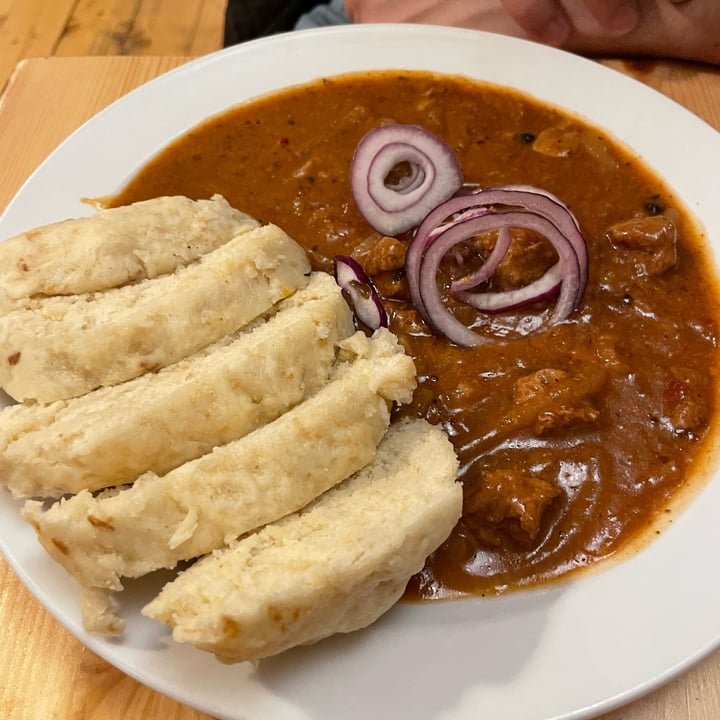 photo of Sociální bistro Střecha Beer Goulash With Dumplings shared by @ilariaqualcosa on  04 Jun 2023 - review