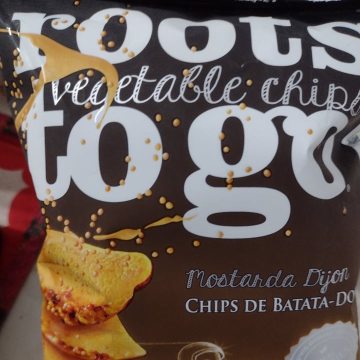 photo of Roots To Go chips de batata doce mostarda de jon shared by @steinescritora on  30 Jun 2023 - review