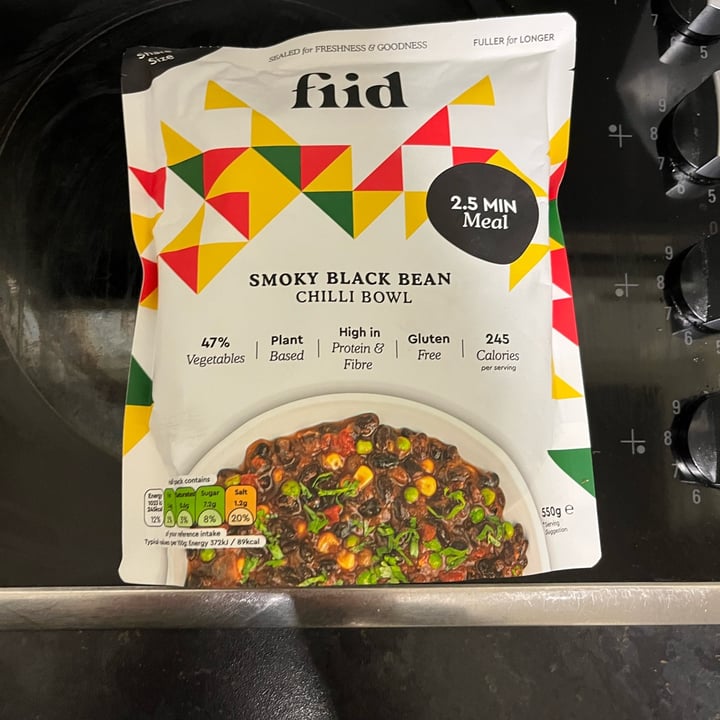 photo of Fiid Smoky Mexican black bean chilli shared by @snappyj on  18 Jan 2023 - review