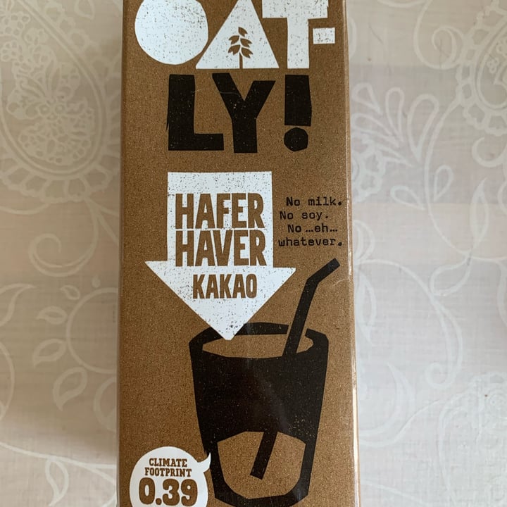 photo of Oatly Hafer Kakao shared by @animaladvocat on  19 Feb 2023 - review