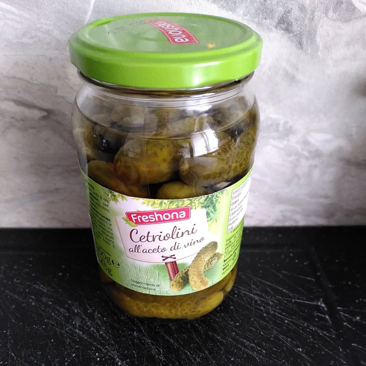 photo of Freshona Cetriolini All’aceto Di Vino shared by @walkabout-veg on  05 May 2023 - review