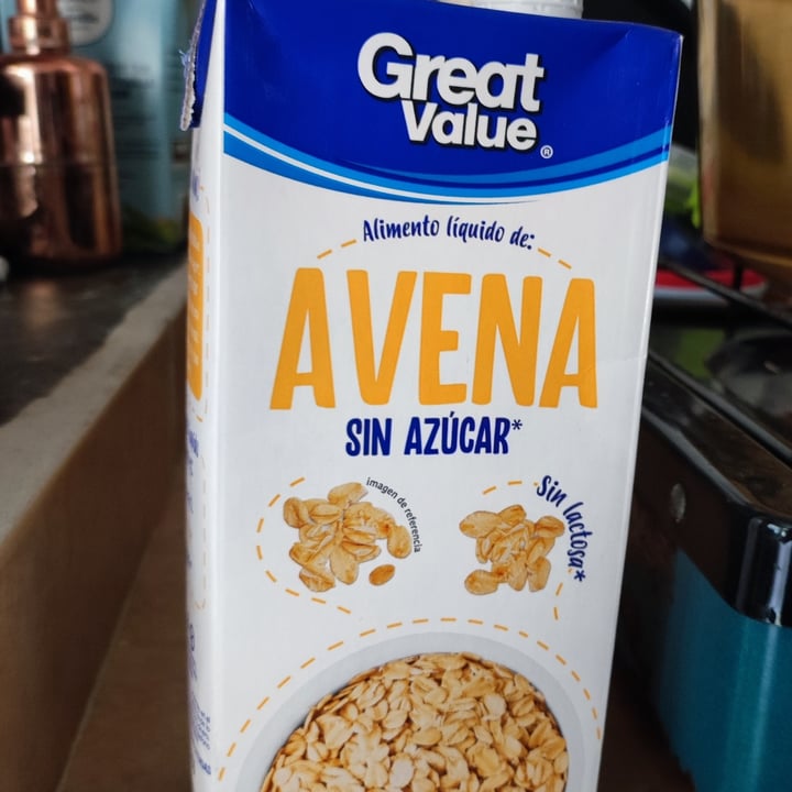 photo of Great Value  alimento liquido de avena shared by @hazesand on  11 Jun 2023 - review