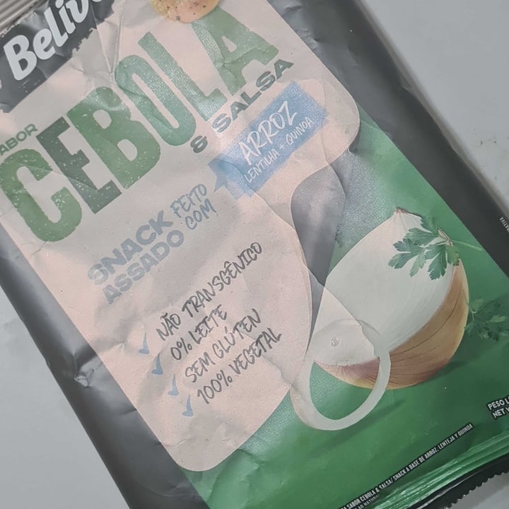 photo of Belive Salgadinho Belive Cebola e Salsa shared by @lgoldstajn on  27 May 2023 - review