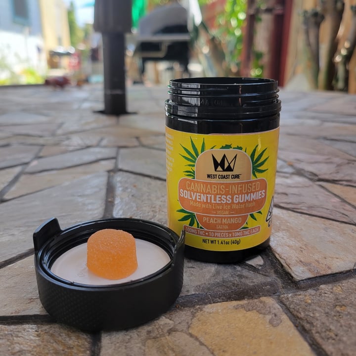 photo of West Coast Cure Peach Mango Ice Water Hash Gummies shared by @organicjoe on  03 Aug 2023 - review