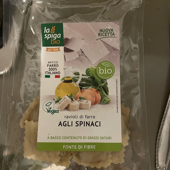 photo of La Spiga Bio Ravioli di Farro agli spinaci shared by @margherita107 on  28 Dec 2022 - review