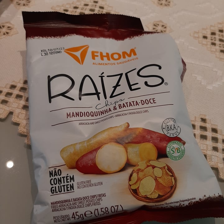 photo of Fhom Mandioquinha e batata doce chips shared by @marisabaldoni on  13 Mar 2023 - review