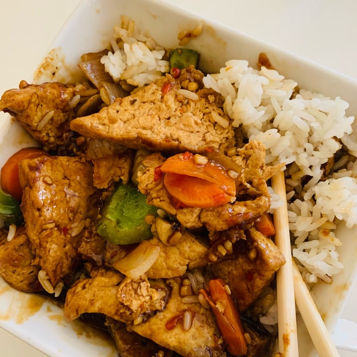 photo of Shanghai Restaurant Bean curd and veg stirfry with steamed rice shared by @alygoedvolk on  31 Mar 2023 - review