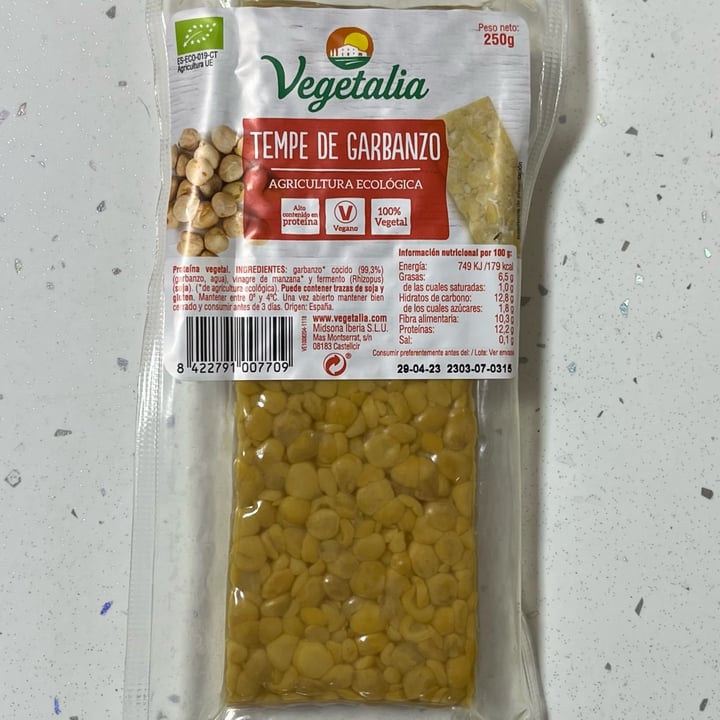 photo of Vegetalia Tempe de garbanzos shared by @irenevegan on  30 Apr 2023 - review