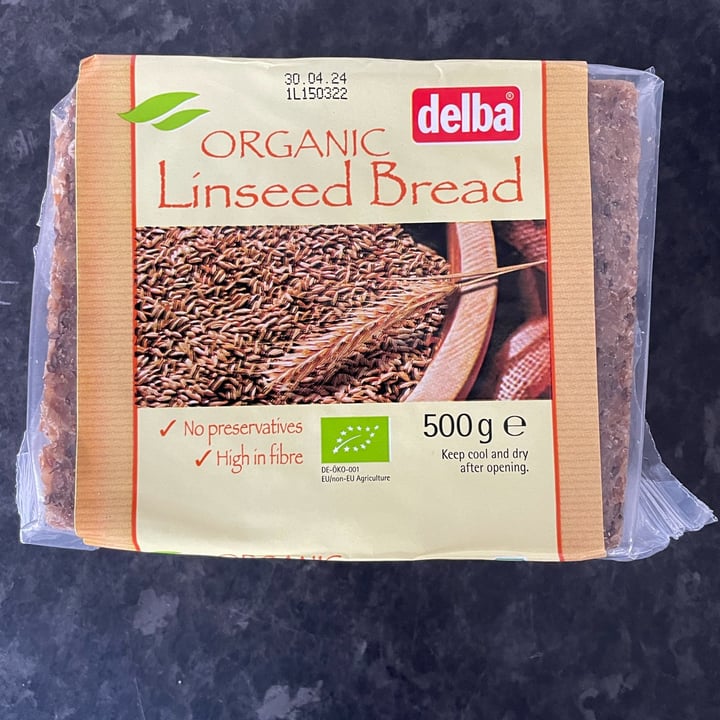 photo of Delba Organic Linseed Bread shared by @bryanvegan on  18 Jul 2023 - review