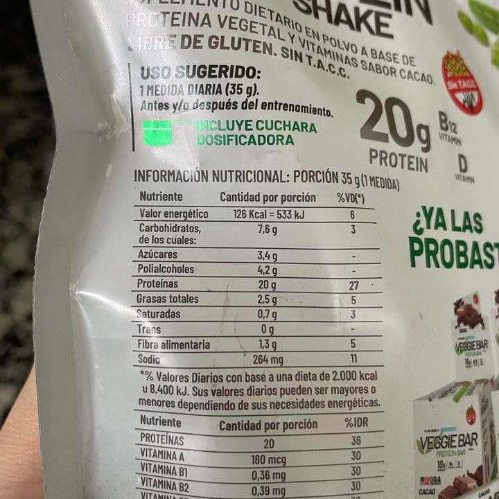 photo of Gentech veggie protein shake shared by @martinaitziar on  07 Apr 2023 - review