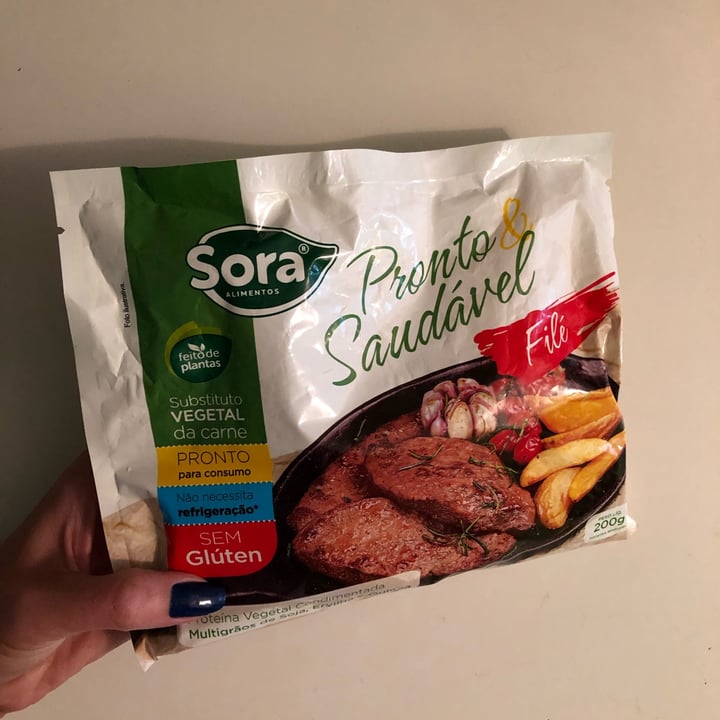 photo of Sora Filé de proteina vegetal shared by @nanepessoa on  07 Feb 2023 - review