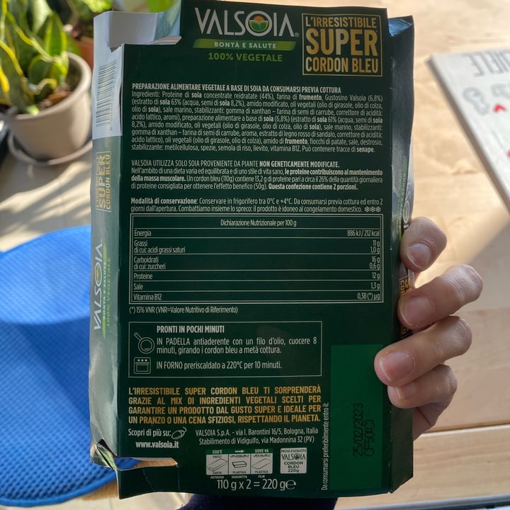 photo of Valsoia Super Cordon Bleu shared by @rachelerivolta on  24 Jan 2023 - review
