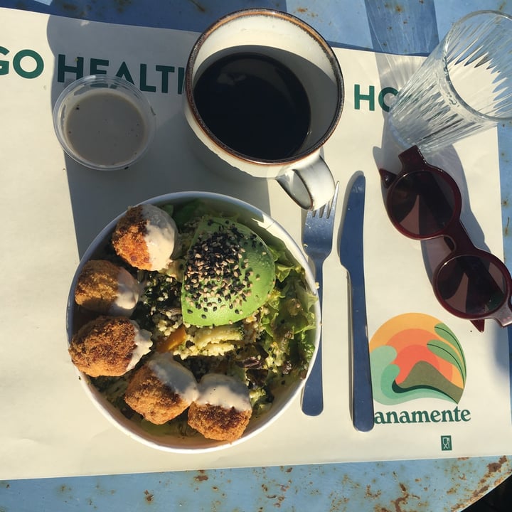 photo of Sanamente Healthy Brunch Café insalata base 3 e falafel shared by @claire66 on  04 Jan 2023 - review