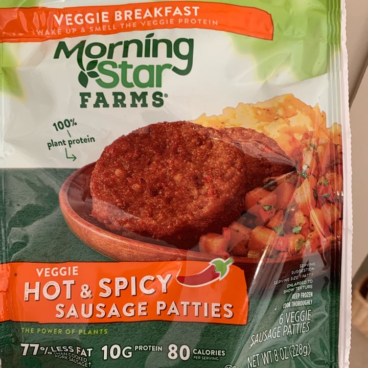 photo of MorningStar Farms Hot & Spicy Sausage Patties shared by @onehungryvegan on  04 Jan 2023 - review