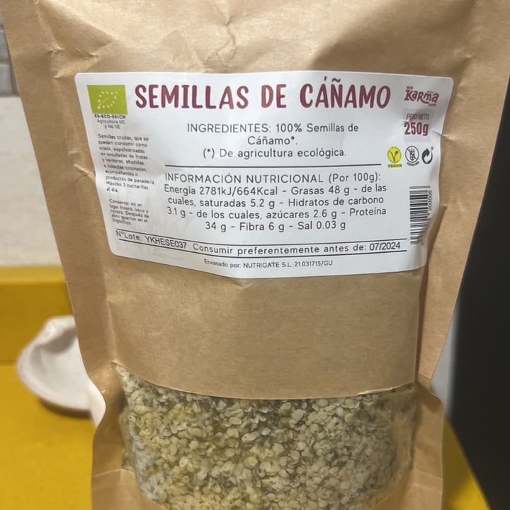 photo of Your Karma foods semillas de cañamo shared by @gatoenpijama on  31 Jul 2023 - review