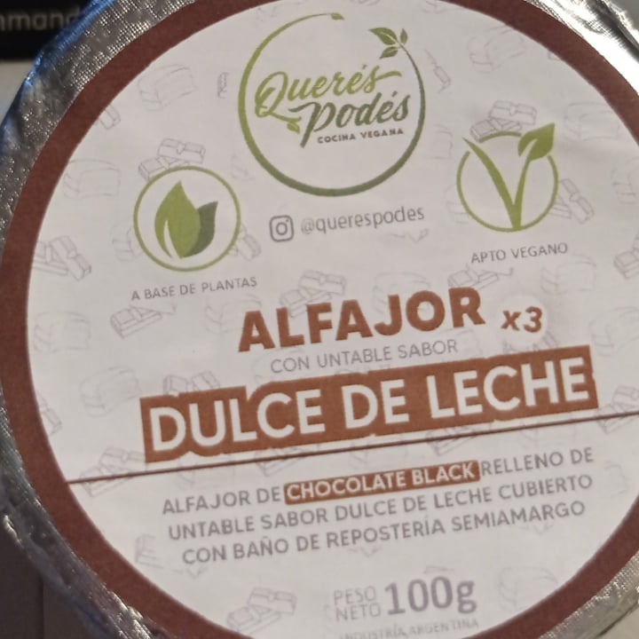 photo of queres podes alfajor de dulce de leche shared by @malalafontan on  16 Feb 2023 - review