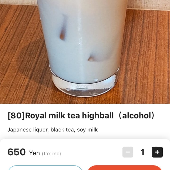 photo of Izakaya Masaka Royal milk tea highball shared by @zsuz on  12 Jun 2023 - review