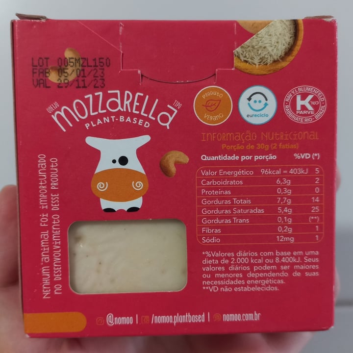 photo of No Moo Queijo Mozzarella shared by @lucenai on  25 Mar 2023 - review