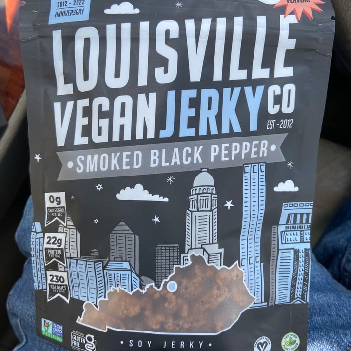 photo of  Louisville Vegan Jerky Co. Smoked Black Pepper shared by @themindfulvegan on  19 Jul 2023 - review