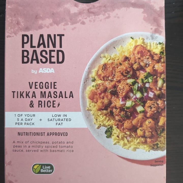 photo of Plant Based by ASDA VEGGIE TIKKA MASALA & RICE shared by @1sabella on  03 Aug 2023 - review