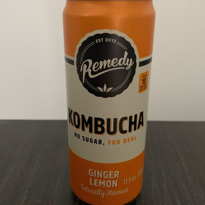 photo of Remedy Ginger Lemon Kombucha shared by @friendlyvegan on  01 Feb 2023 - review